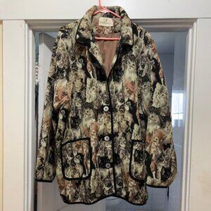 Fashion Brand Company Cat Jacket/ Plus Size Retro, Unique, and Comfortable.